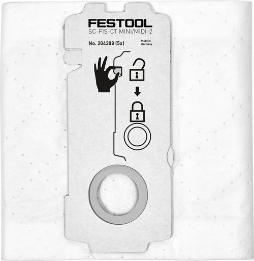 Festool SELFCLEAN filtersäck SC-FIS-CT MINI/MIDI-2/5/CT15 i gruppen Maskintillbehör / Dammsuga / Dammsugarpåsar hos Protools Sweden AB (32204308)