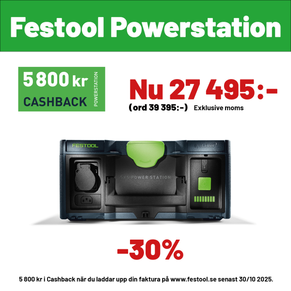 Festool SYS-PowerStation SYS-PST 1500 Li HP i gruppen Maskintillbehör / Organisera &Transportera hos Protools Sweden AB (32205721)