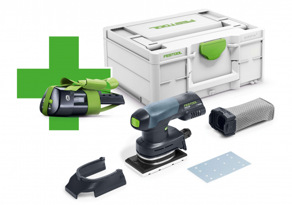 Festool Batterislip Rektangulär RTSC 400-Basic-ERGO i gruppen Maskiner & Verktyg / Slipmaskiner hos Protools Sweden AB (32577028)