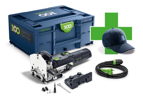 Festool Förbindningsfräs 100 år DOMINO DF 500 Q-Plus 100Y Limited Edition i gruppen Maskiner & Verktyg / Fräsar hos Protools Sweden AB (32578239)