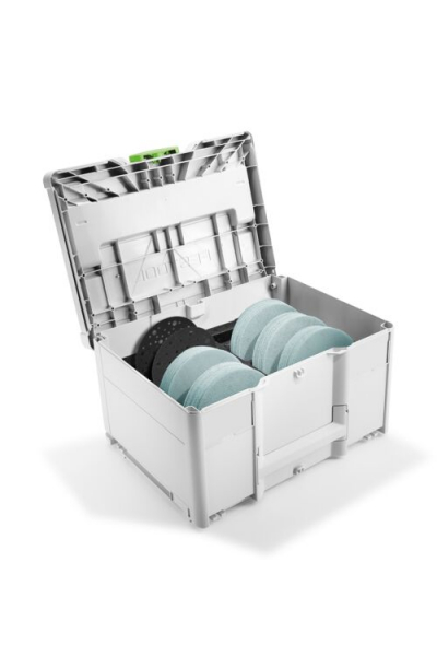 Festool Slippappers-Systainer³ Granat Net D150 GR NET SYS i gruppen Maskintillbehör / Slipmaskiner / Slippapper / Granat Net hos Protools Sweden AB (32578718)