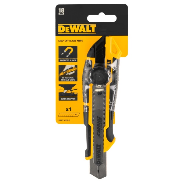 DeWalt DWHT10332-0 brytbladskniv 18mm med tumhjul i gruppen Handverktyg / Knivar hos Protools Sweden AB (44DWHT103320)
