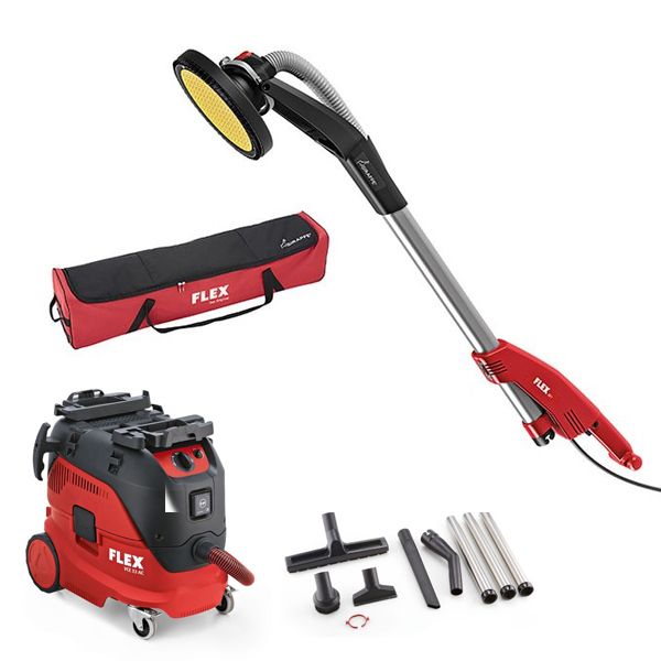 Flex Giraffpaket GE7 + VCE33MAC + städset i gruppen Maskiner & Verktyg / Slipmaskiner / Vägg- och takslip hos Protools Sweden AB (671041)