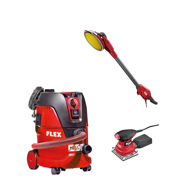 Flex Giraffpaket GE6R +VCE22M i gruppen Maskiner & Verktyg / Slipmaskiner / Vägg- och takslip hos Protools Sweden AB (671676)