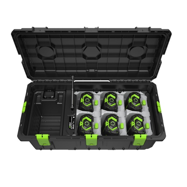 EGO mobil laddningsbox för 6 batterier inkl laddare i gruppen Trädgårdsmaskiner / Batterier & Laddare trädgårdsmaskiner hos Protools Sweden AB (67CHU6000K0004)