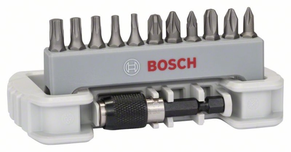 Bosch 11-delars skruvbitsats med bitsfäste i gruppen Maskintillbehör / Borra & Skruva / Bits hos Protools Sweden AB (762608522129)