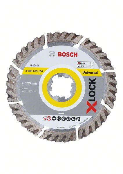 Bosch X-LOCK Standard for Universal 125 × 22,23 × 2 × 10 125 i gruppen Maskintillbehör / Såga / Sågblad / Övriga sågblad hos Protools Sweden AB (762608615166)
