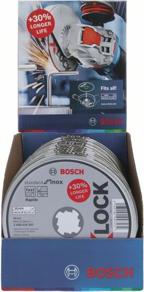 Bosch X-LOCK Standard for Inox 10 × 125 × 1 × 22,23 mm rak s i gruppen Maskintillbehör / Såga / Sågblad / Övriga sågblad hos Protools Sweden AB (762608619267)