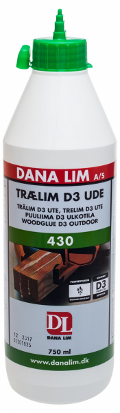 Dana Lim Trälim D3 Ute 430 750ml i gruppen Lim & Fog / Lim hos Protools Sweden AB (882129)