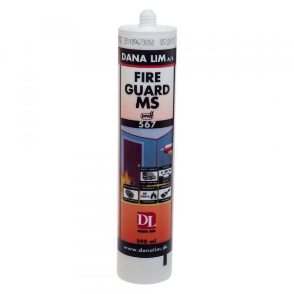 Fire Guard MS 567 Vit 600ml i gruppen Lim & Fog / Fogmassor hos Protools Sweden AB (8856762)