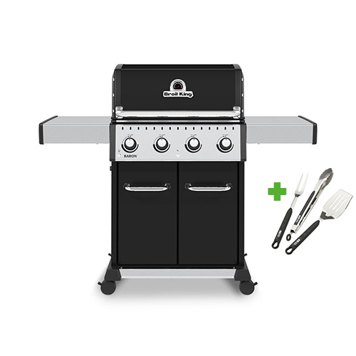 Broil King Gasolgrill Baron 420 + Grillset i gruppen Grillar / Gasolgrillar hos Protools Sweden AB (93875253)