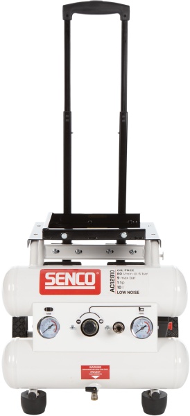 Senco kompressor 9 bar AC12810, oljefri, low noise i gruppen Maskiner & Verktyg / Kompressorer hos Protools Sweden AB (94AFN0026)