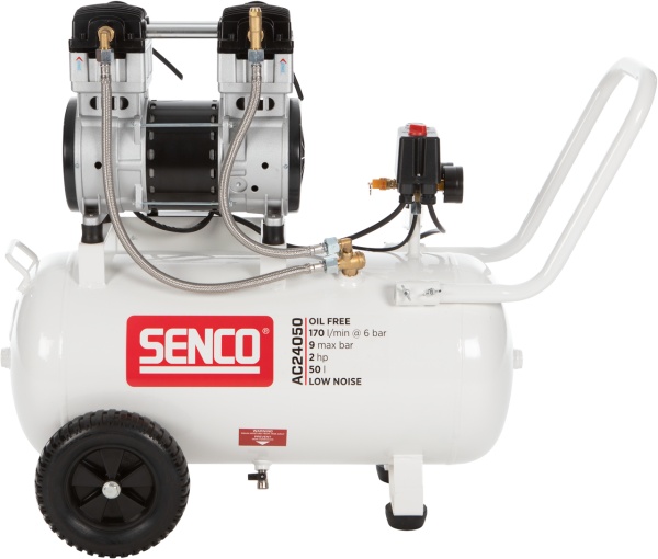 Senco kompressor AC24050, 9 bar, 50l, oljefri, low noise i gruppen Maskiner & Verktyg / Kompressorer hos Protools Sweden AB (94AFN0033)