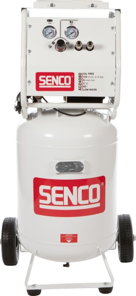 Senco kompressor AC24080, 9 bar, 80l, oljefri, low noise i gruppen Maskiner & Verktyg / Kompressorer hos Protools Sweden AB (94AFN0034)