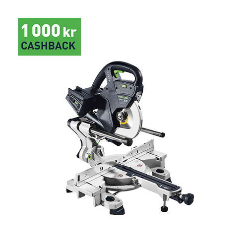 Festool Batteridriven kap-/gersåg KSC 60 EB i gruppen Maskiner & Verktyg / Sågar / Kap- & Gersågar hos Protools Sweden AB (kapgersag_18VKSC)