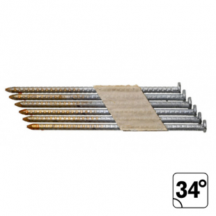 Spik rakbandad Fullhuvud Varmförzinkad 33°/34°