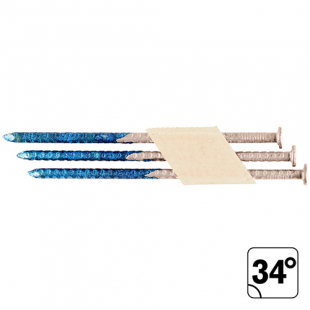 Spik rakbandad Runt huvud Varmförzinkad 33°/34°