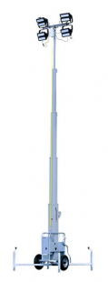 Amiga Belysningsmast 7m General inkl. elskåp+strålk. 2,1-7m