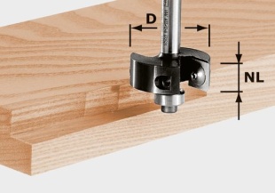 Festool Falsfräs med vändskär HW S8 D38/12