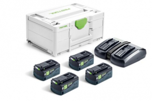 Festool Laddpaket SYS 18V 4xHP5,0/TCL6DUO