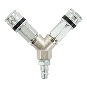 Tjep Y-koppling med 2 kopplingar