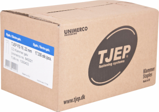 Tjep PZ-16 klammer 22 mm med lim,cd