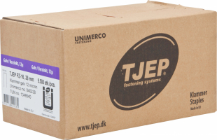 Tjep Klammer Elgalv 10,8x38 mm med lim, 9500st