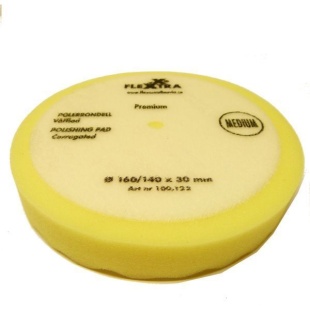 Flexxtra Polerrondell Våfflad Medelhård 160mm
