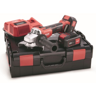 Flex Batterivinkelslip L125 18.0-EC i set
