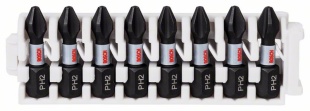 Bosch Impact Control bitspaket, 8 delar, 8×PH2