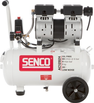 Senco kompressor AC12824, 9 bar, 24l, oljefri, low noise