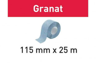 Slippappersrulle Granat 115x25m
