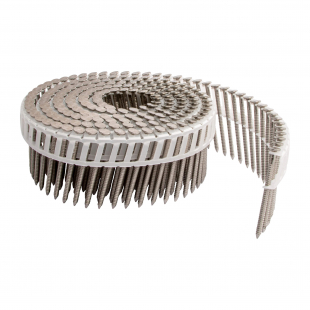 Tjep Rundbandad plastbandad Rostfri spik